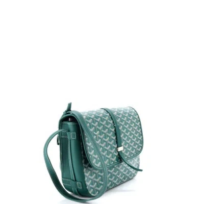 Pre-owned Goyard  Goyard Belvedere Ii Messenger Bag Coated Canvas Mm In Green