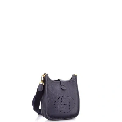 Pre-owned Hermes  Hermes Evelyne Bag Gen Iii Clemence Tpm In Black