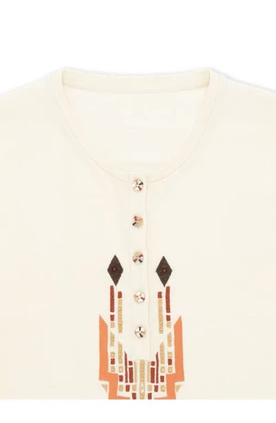 Fortela Coralie Seraph Multi-color Embroidered T-shirt In Multi