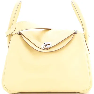 Pre-owned Hermes  Hermes Lindy Bag Swift 26 In Yellow