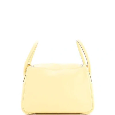Pre-owned Hermes  Hermes Lindy Bag Swift 26 In Yellow