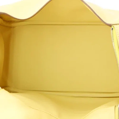 Pre-owned Hermes  Hermes Lindy Bag Swift 26 In Yellow