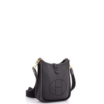Pre-owned Hermes  Hermes Evelyne Bag Gen Iii Clemence Tpm In Black