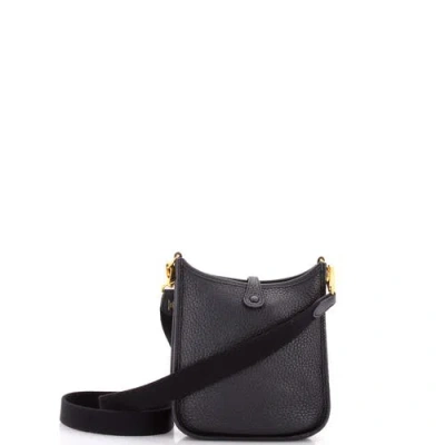 Pre-owned Hermes  Hermes Evelyne Bag Gen Iii Clemence Tpm In Black