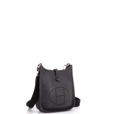 Pre-owned Hermes  Hermes Evelyne Bag Gen Iii Clemence Tpm In Black