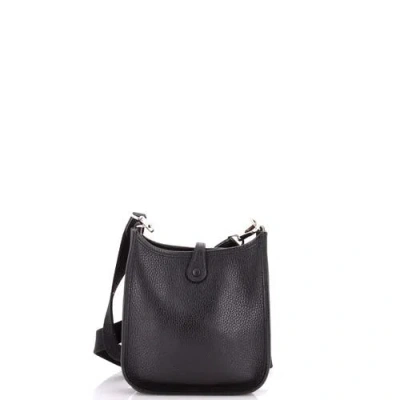Pre-owned Hermes  Hermes Evelyne Bag Gen Iii Clemence Tpm In Black