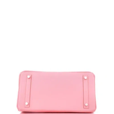 Pre-owned Hermes  Hermes Birkin Handbag Pink Epsom With Palladium Hardware 30 In Pink