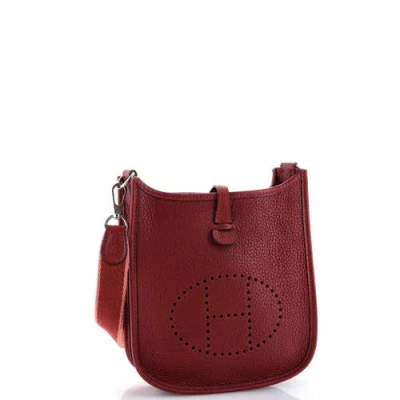 Pre-owned Hermes  Hermes Evelyne Bag Gen Iii Clemence Tpm In Brown
