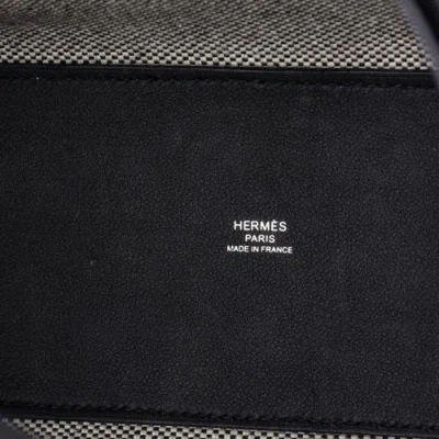 Pre-owned Hermes  Hermes Cabas H En Biais Tote Canvas With Leather 27 In Multi