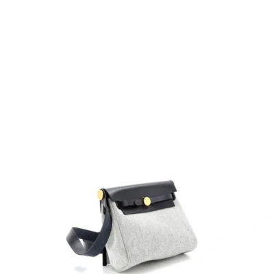 Pre-owned Hermes  Hermes Herbag Zip Toile And Leather 20 In Multi