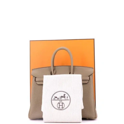 Pre-owned Hermes  Hermes Birkin Handbag Brown Togo With Gold Hardware 25 In Brown