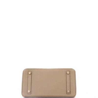 Pre-owned Hermes  Hermes Birkin Handbag Brown Togo With Gold Hardware 25 In Brown