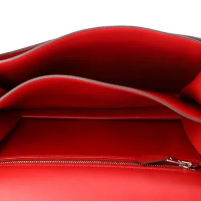 Pre-owned Hermes  Hermes 2002 Shoulder Bag Evercolor 20 In Red