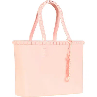 Carmen Sol Seba Mid Tote Borchiona In Baby Pink