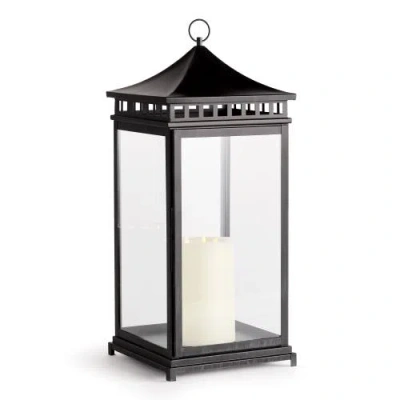 Napa Home & Garden Kito Outdoor Lantern Candle Holder Large In Black