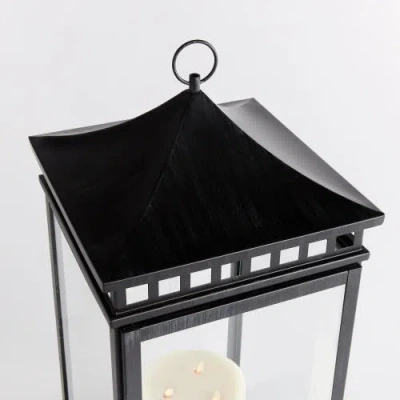 Napa Home & Garden Kito Outdoor Lantern Candle Holder Large In Black