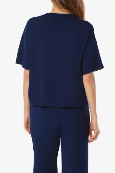 Helen Jon Short Sleeve Pullover In Blue