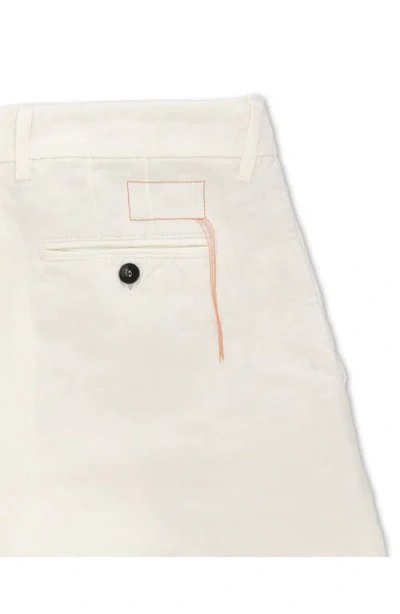 Fortela Beachshort Linen Bermuda Pleated Trousers In White