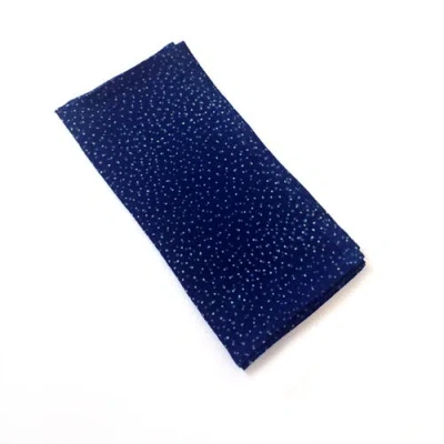 Ichcha Minimalist Eco Cotton Napkin In Blue