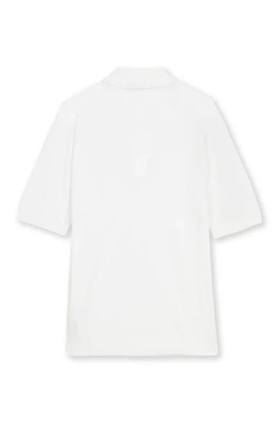 Fortela Isis Short Sleeve Knit Polo In White