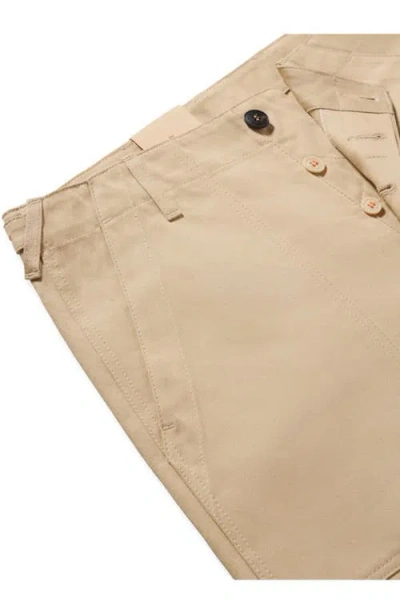 Fortela Newfatigue Heavyweight Cotton Gabardine Fatigue Pants In Brown