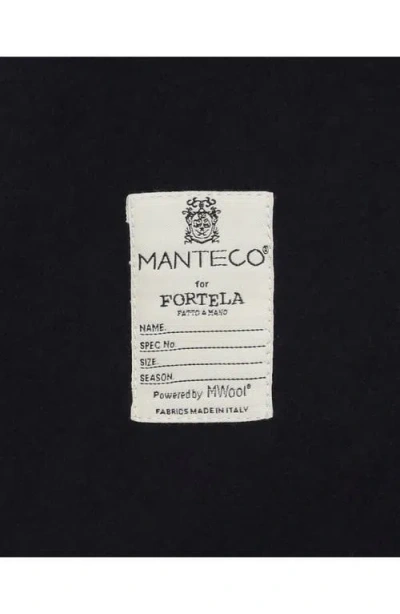 Fortela Miller Short Wool Jacket In Black