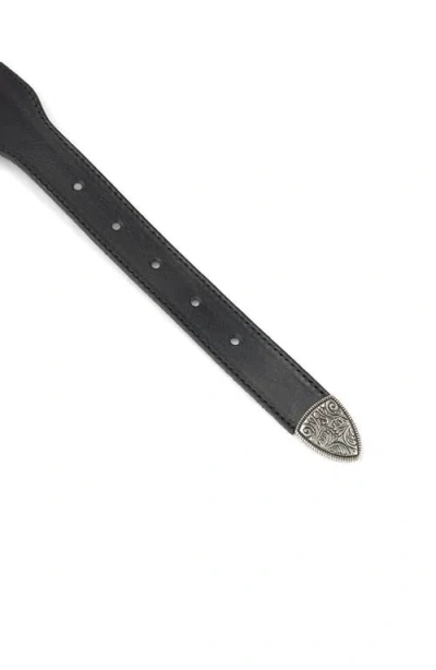 Fortela Cattle Calf Leather Belt With Studs In Brown