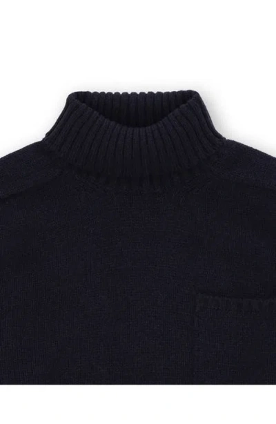 Fortela Mallory Merino Wool High Neck Sweater In Black