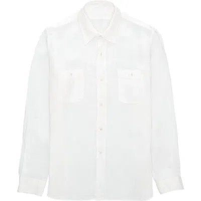 Fortela Work Linen Shirt In Gray