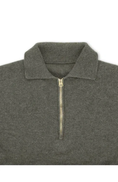 Fortela Yale Wool Sweater With Collar And Zip In Multi
