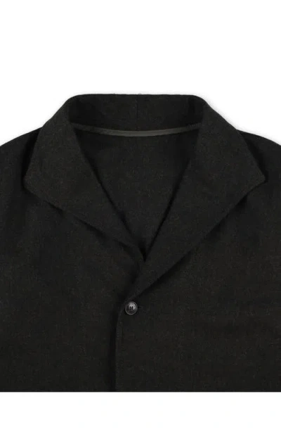 Fortela Scotland Herringbone Tweed Jacket In Black