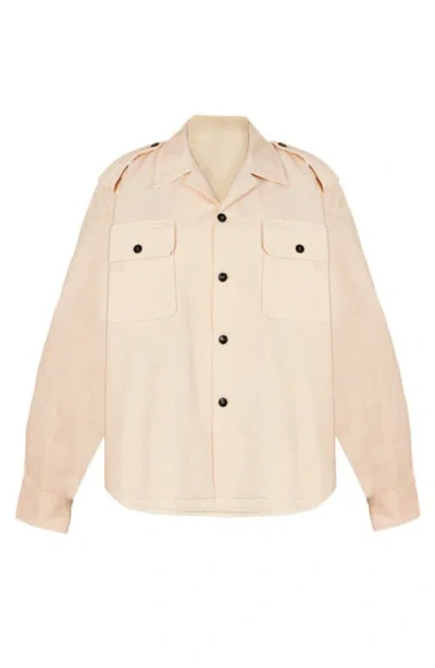 Fortela Bonniet Herringbone Shirt In Blue