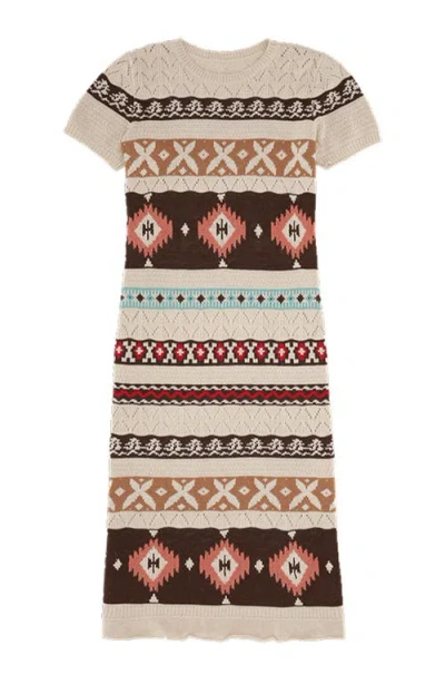 Fortela Achelo Navajo Crochet Suit In Neutral