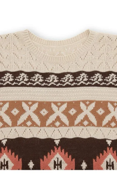 Fortela Achelo Navajo Crochet Suit In Neutral