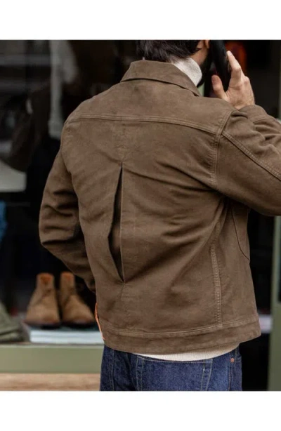 Fortela Ncyclet Moleskin Jacket In Brown