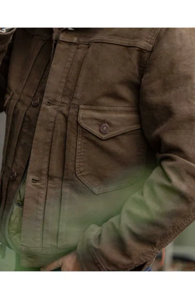 Fortela Ncyclet Moleskin Jacket In Brown