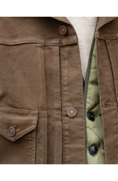 Fortela Ncyclet Moleskin Jacket In Brown