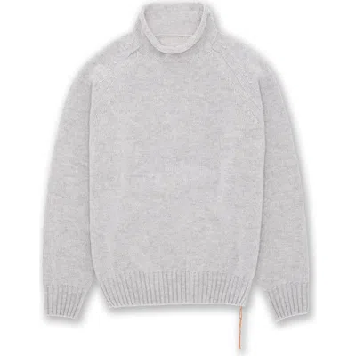 Fortela Andrew Merino Wool High Neck Sweater In Gray