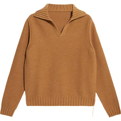 Fortela Cornell V-neck Sweater In Brown