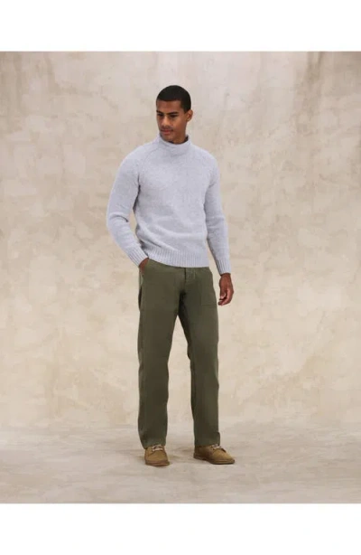 Fortela Andrew Merino Wool High Neck Sweater In Gray