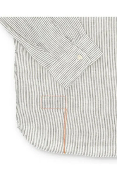 Fortela Work Cotton Ribbed Shirt In Multi
