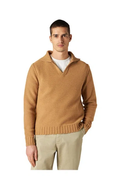 Fortela Cornell V-neck Sweater In Brown