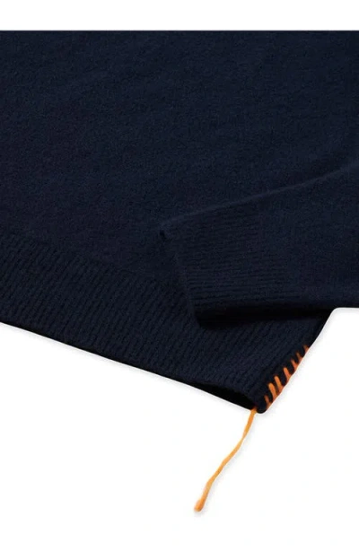 Fortela Yale Wool Sweater With Collar And Zip In Multi