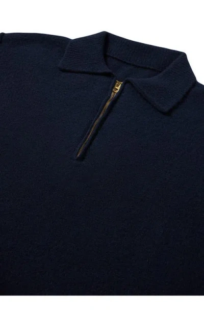 Fortela Yale Wool Sweater With Collar And Zip In Multi