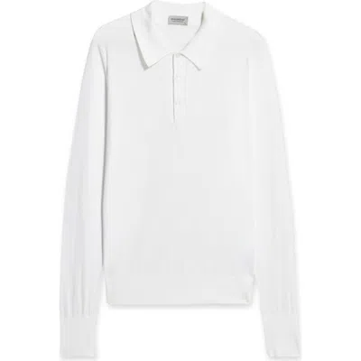 Fortela Finchley Cotton Knit Polo In White