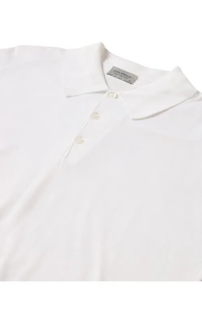 Fortela Finchley Cotton Knit Polo In White