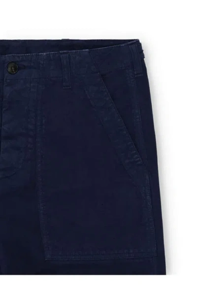 Fortela Newfatigue Twill Cotton Fatigue Trousers In Blue