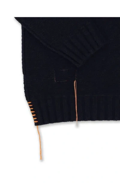 Fortela Cornell V-neck Sweater In Blue