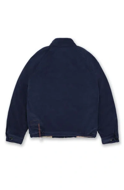 Fortela Carol Cotton Corduroy Zip-up Jacket In Blue