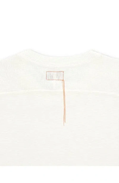 Fortela Geremia Waffle Knit Jersey In White